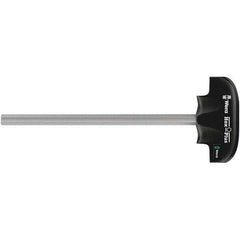 Wera - 7mm Standard Hex Driver - 200mm Blade Length, T Handle, 244mm OAL - USA Tool & Supply