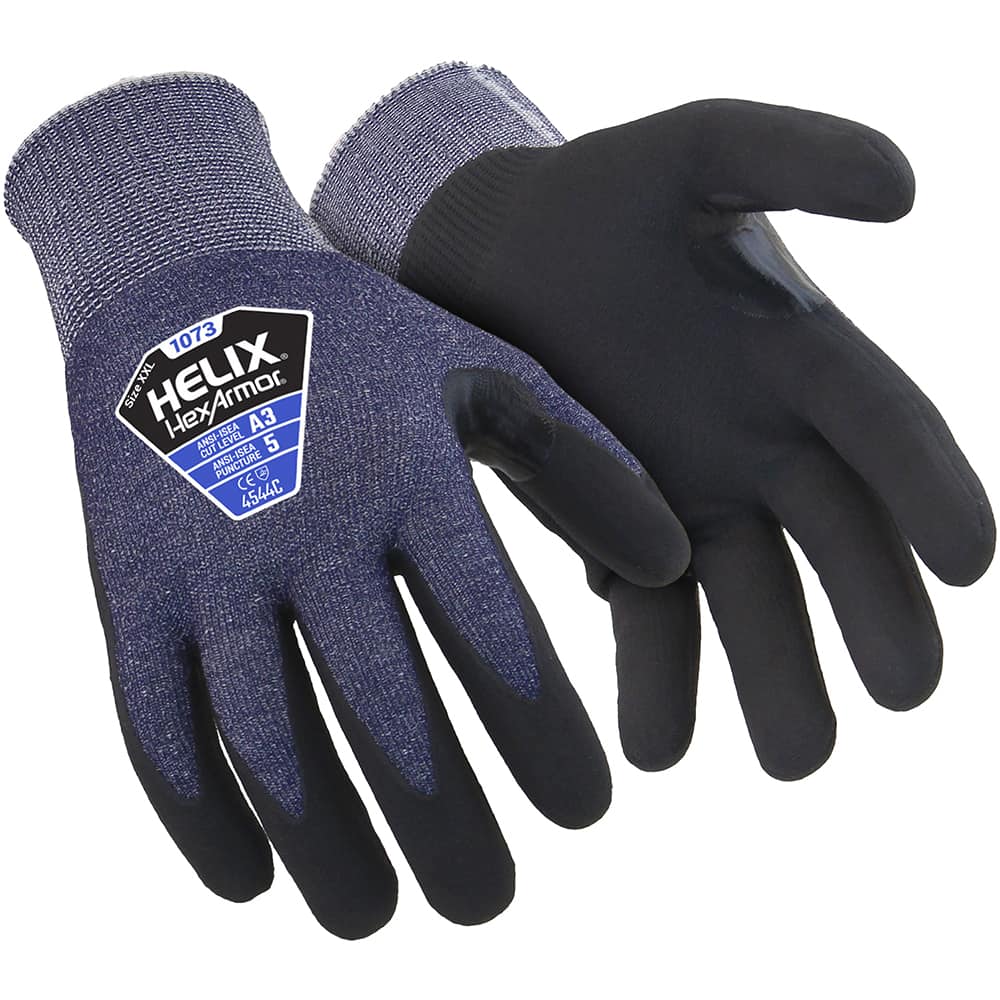 HexArmor - Cut & Puncture Resistant Gloves ANSI/ISEA Cut Resistance Level: A3 Coated Area: Palm & Fingers - USA Tool & Supply