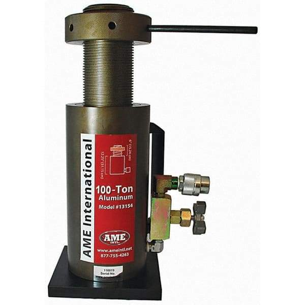 AME International - Portable Hydraulic Cylinders Type: Single Acting Load Capacity (Ton): 100 (Inch) - USA Tool & Supply