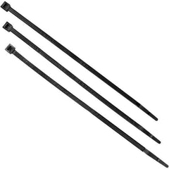 Steiner - Black Welding Screen Adjustable Plastic Ties - Use with Welding Curtains & Screens - USA Tool & Supply