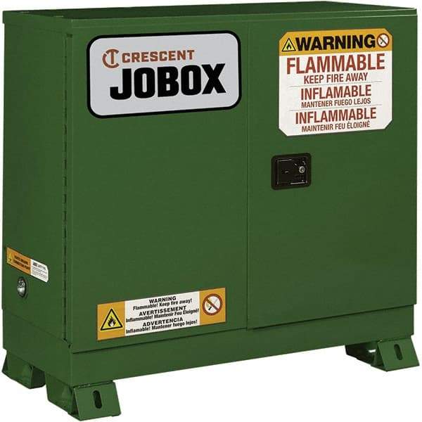 Jobox - Safety Cabinets   Hazardous Chemical Type: Corrosive Chemicals    Color: Green - USA Tool & Supply