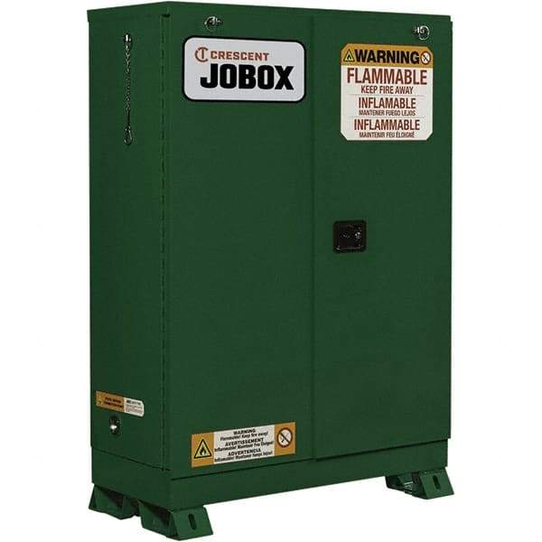 Jobox - Safety Cabinets   Hazardous Chemical Type: Flammable and Combustible Liquids    Color: Red - USA Tool & Supply