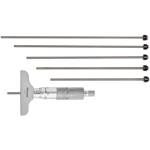 0-6″ Measuring Range - Ratchet Thimble - Depth Micrometer - USA Tool & Supply