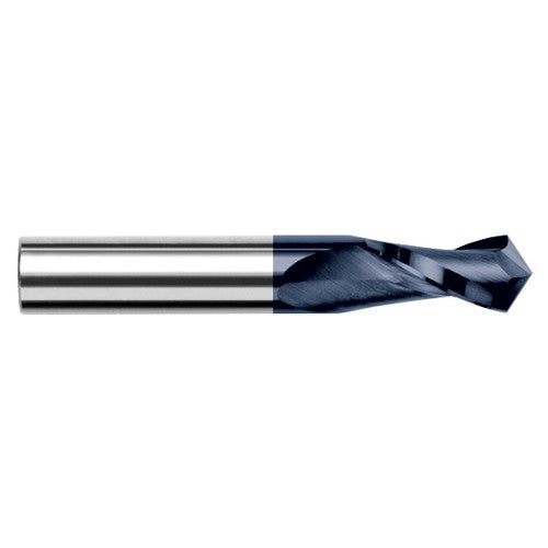 ‎0.6250″ (5/8″) Cutter Diameter × 1.2500″ (1-1/4″) Length of Cut × 120° included Carbide Drill/End Mill, 2 Flutes, AlTiN Coated - Exact Industrial Supply