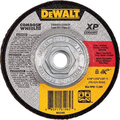 DeWALT - 4-1/2" 24 Grit Ceramic Cutoff Wheel - 3/32" Thick, 7/8" Arbor, 13,300 Max RPM, Use with Angle Grinders - USA Tool & Supply