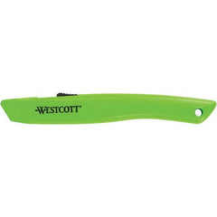 Westcott - Utility Knives, Snap Blades & Box Cutters Type: Safety Cutter Blade Type: Retractable - USA Tool & Supply