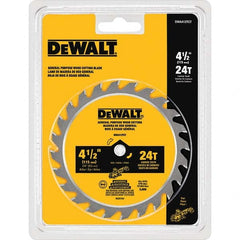 DeWALT - Wet & Dry-Cut Saw Blades Blade Diameter (Inch): 4-1/2 Blade Material: Carbide-Tipped - USA Tool & Supply