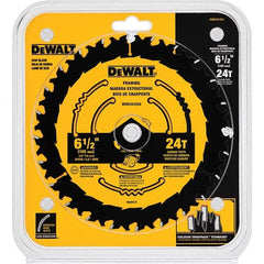 DeWALT - Wet & Dry-Cut Saw Blades Blade Diameter (Inch): 6-1/2 Blade Material: Carbide-Tipped - USA Tool & Supply