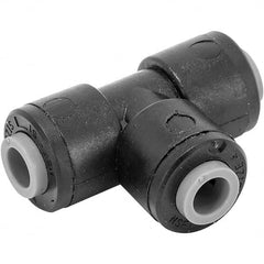 Parker - Plastic Push-To-Connect Tube Fittings Type: Union Tee Tube Outside Diameter (Inch): 1/2 x 1/2 - USA Tool & Supply
