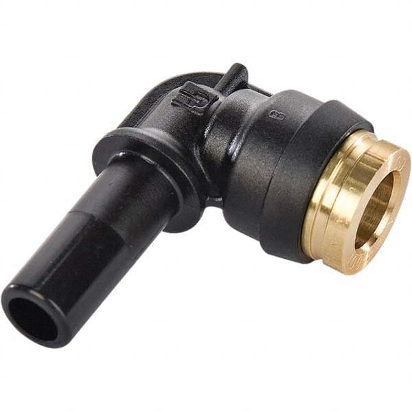Parker - Plastic Push-To-Connect Tube Fittings Type: Plug-In Elbow Tube Outside Diameter (Inch): 1/4 x 3/8 - USA Tool & Supply