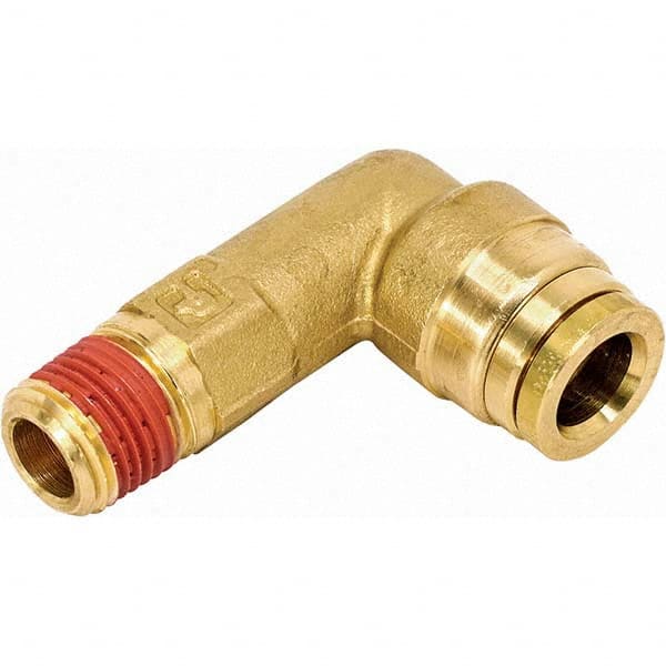 Parker - Metal Push-To-Connect Tube Fittings Type: 90 Degree Elbow Tube Outside Diameter (Inch): 0.625 - USA Tool & Supply