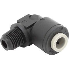 Parker - Plastic Push-To-Connect Tube Fittings Type: Male Swivel Elbow Tube Outside Diameter (Inch): 1/4 x 1/4 - USA Tool & Supply