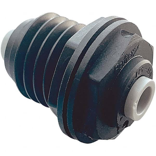 Parker - Plastic Push-To-Connect Tube Fittings Type: Bulkhead Union Tube Outside Diameter (Inch): 1/4 x 1/4 - USA Tool & Supply