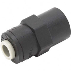 Parker - Plastic Push-To-Connect Tube Fittings Type: Female Connector Tube Outside Diameter (Inch): 1/4 x 1/4 - USA Tool & Supply