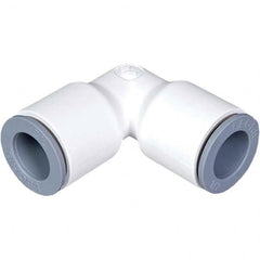 Parker - Plastic Push-To-Connect Tube Fittings Type: Union Elbow Tube Outside Diameter (Inch): 3/8 x 1/2 - USA Tool & Supply