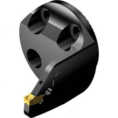 Modular Grooving Head: Right Hand, Blade Holder Head, 40 System Size Uses QFU Inserts, Through Coolant, Series CoroCut QF