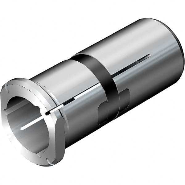 Sandvik Coromant - 10mm ID x 20mm OD, 25mm Head Diam, Slotted Hydraulic Chuck Sleeve - USA Tool & Supply