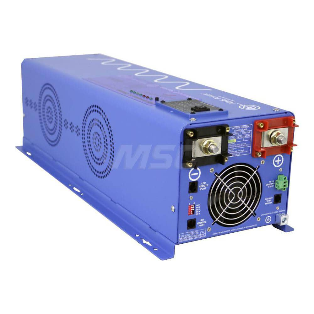 Power Inverters; Input Voltage: 240.00; Output Voltage: 240; Continuous Output Power: 4000; Peak Output Power: 12000; Maximum Input Current Rating: 32; Output Amperage: 33.33; Mounting Type: Surface Mount; Input Voltage: 240.00; Output Voltage: 240; Mount