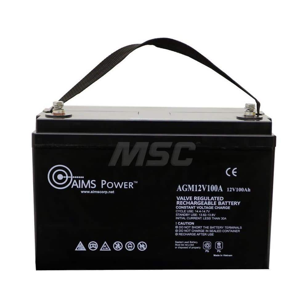 AGM Battery: Lead-Acid 12V, Nut & Bolt Terminal