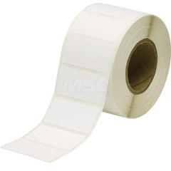 Die-Cut Label for Printer: 2″, Paper, White Use with BradyJet J2000 Color Label Printer