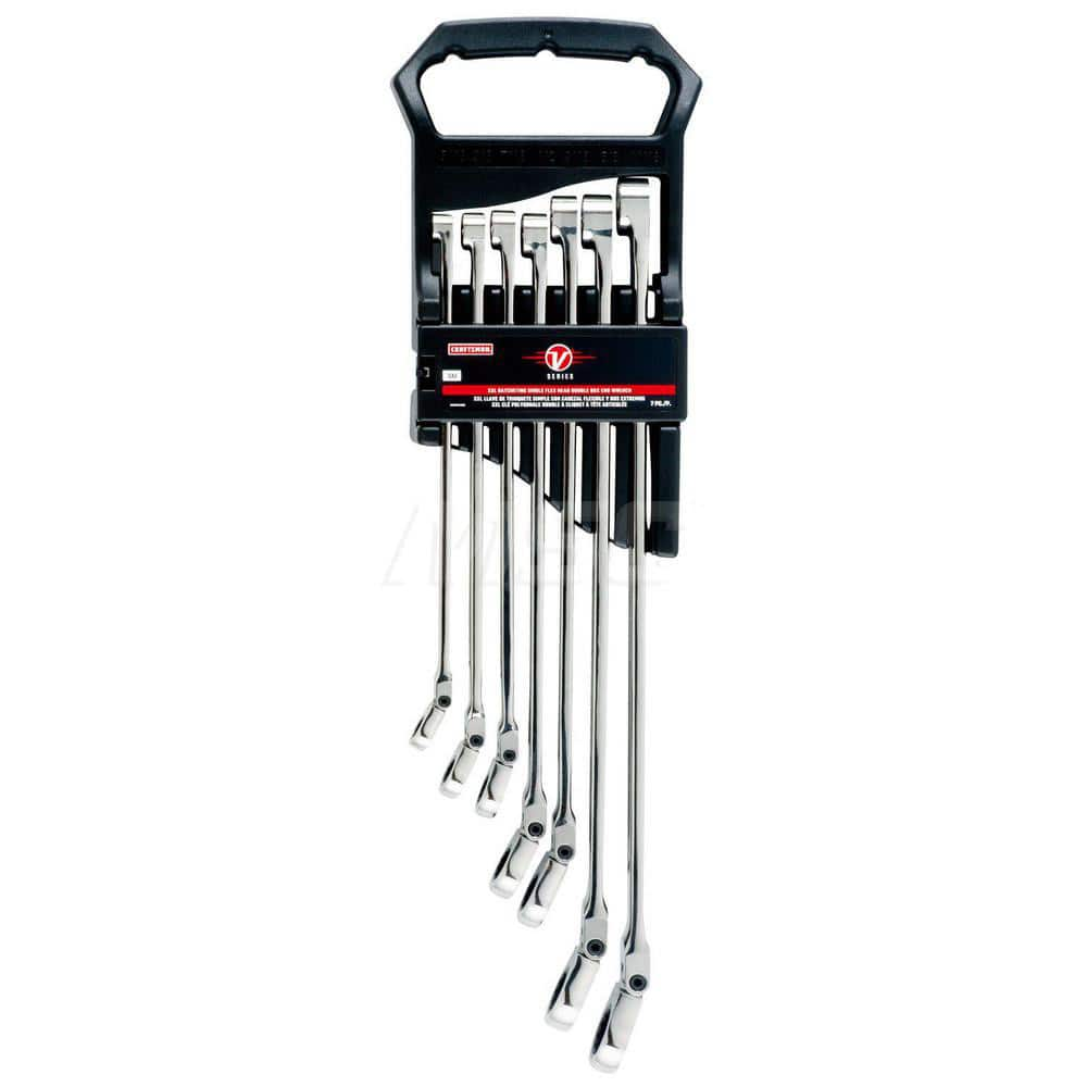 Wrench Set: 7 Pc, Inch Polished Chrome Finish