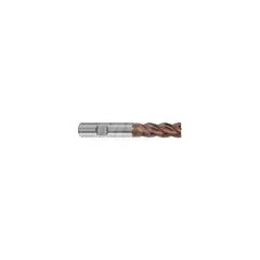 Corner Radius End Mill: 4 Flutes, Solid Carbide 38 & 40 ° Helix, nano-Si Coated, Corner Radius End, Centercutting, Series 6965