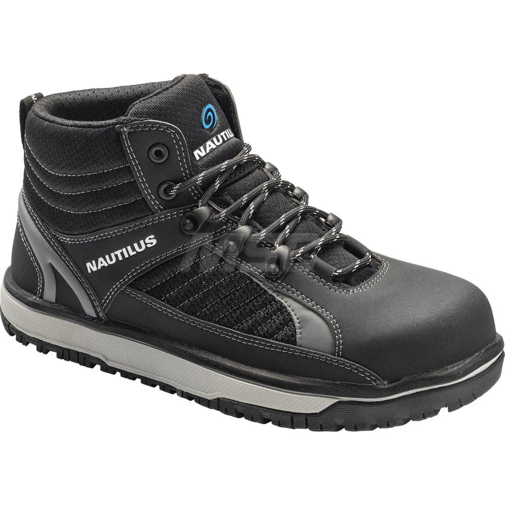 Work Boot: Size 8.5, 6″ High, Composite, Alloy Toe Wide Width, Non-Slip Sole