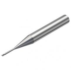 R216.32-00830-AI08G 1620 0.8mm 2 FL Solid Carbide End Mill - Corner Radius w/Cylindrical Shank - USA Tool & Supply