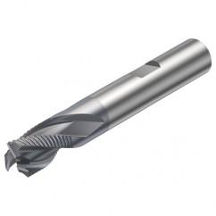 R216.33-10030-BS11K 1640 10mm 3 FL Solid Carbide End Mill - Corner chamfer w/Weldon Shank - USA Tool & Supply