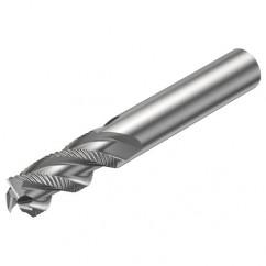 R216.33-06040-AC13U H10F 6mm 3 FL Solid Carbide End Mill - Corner chamfer w/Cylindrical Shank - USA Tool & Supply