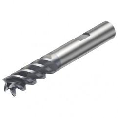 R216.34-10050-BC22P 1620 10mm 4 FL Solid Carbide End Mill - Corner Radius w/Weldon Shank - USA Tool & Supply