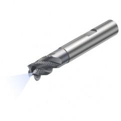 R215.34C20040-DS20K 1640 20mm 4 FL Solid Carbide End Mill - Corner Radius w/Cylindrical - Neck Shank - USA Tool & Supply