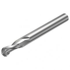 R216.42-05030-AK10A H10F 5mm 2 FL Solid Carbide Ball Nose End Mill w/Cylindrical Shank - USA Tool & Supply