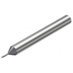 R216.42-00630-AO06G 1620 0.6mm 2 FL Solid Carbide Ball Nose End Mill w/Cylindrical Shank - USA Tool & Supply