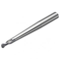 R216.42-02030-AP20G 1620 2mm 2 FL Solid Carbide Ball Nose End Mill w/Cylindrical Shank - USA Tool & Supply