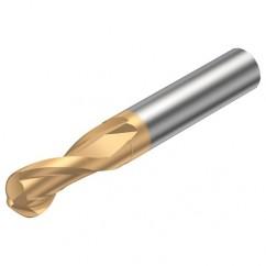 R216.42-12030-AS18G 1700 12mm 2 FL Solid Carbide ball nose endmill w/Cylindrical Shank - USA Tool & Supply