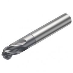 R216.44-08030-AI08G 1610 8mm 4 FL Solid Carbide Ball Nose End Mill w/Cylindrical Shank - USA Tool & Supply