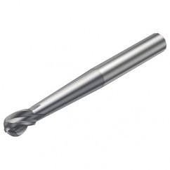 R216.64-12030-AO13G 1610 12mm 4 FL Solid Carbide Ball Nose End Mill spherical design w/Cylindrical Shank - USA Tool & Supply