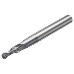 R216.53-04040RAL40G 1620 4mm 3 FL Solid Carbide Conical Ball Nose End Mill w/Cylindrical Shank - USA Tool & Supply