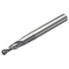 R216.53-08040RAL15G 1630 8mm 3 FL Solid Carbide Conical Ball Nose End Mill w/Cylindrical Shank - USA Tool & Supply