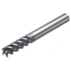 RA216.24-1650AAK12P 1620 6.35mm 4 FL Solid Carbide End Mill - Corner Radius w/Cylindrical Shank - USA Tool & Supply