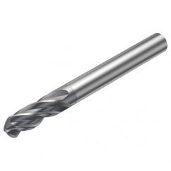 1B240-0318-XA 1630 3.18mm 4 FL Ballnose w/Cylindrical Shank - USA Tool & Supply