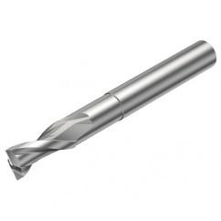 2P120-1000-NC H10F 10mm FL Straight Center Cut w/Cylindrical with Neck Shank - USA Tool & Supply