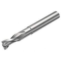 2P122-0600-NC H10F 6mm FL Straight Center Cut w/Cylindrical with Neck Shank - USA Tool & Supply