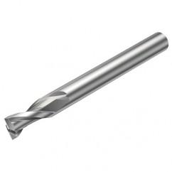 2P123-0600-NG H10F 6mm 2 FL Straight Center Cut w/Reduced Cylindrical .3mm/.012 smaller than Cutting Diameter Shank - USA Tool & Supply