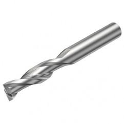 2P160-0300-NA H10F 3mm FL Straight Center Cut w/Cylindrical Shank - USA Tool & Supply