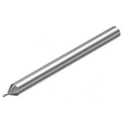 2P211-0100-PC 1620 1mm FL Straight Center Cut w/Cylindrical with Neck Shank - USA Tool & Supply