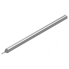 2P212-0060-PC 1620 0.6mm FL Straight Center Cut w/Cylindrical with Neck Shank - USA Tool & Supply