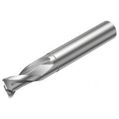 2S220-0800-100-NC H10F 8mm FL Straight Corner Radius Center Cut w/Cylindrical with Neck Shank - USA Tool & Supply