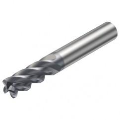 2S340-0800-150-MA 1640 8mm 4 FL Straight Corner Radius Center Cut w/Cylindrical Shank - USA Tool & Supply